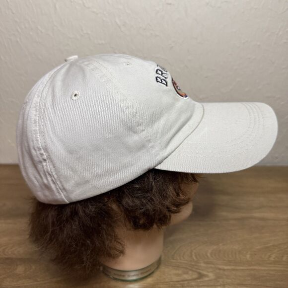 Vtg Denver Broncos Logo Athletic Strapback Hat Cream Embroidered NFL Football - Picture 4 of 12